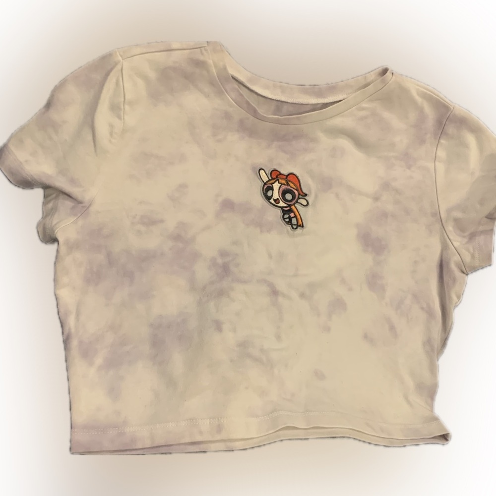 The Power-Puff Girls tye dye stretchy crop top